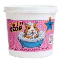 PÓ DE BANHO A SECO PARA ROEDORES HAMSTER CHINCHILA 1 KG