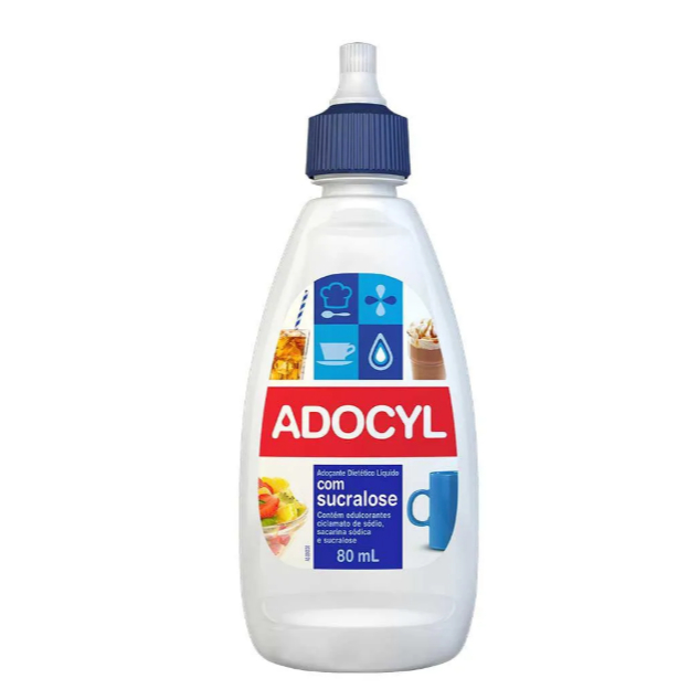 Kit c/ 3 Adoçante Líquido Adocyl Sucralose 80ml