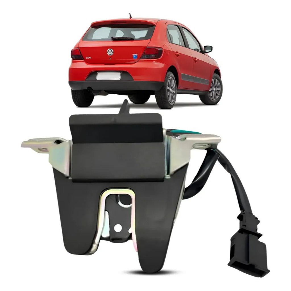 Fechadura Elétrica Gol 2008 a 2023 Trava Porta Malas Com Micro Switch