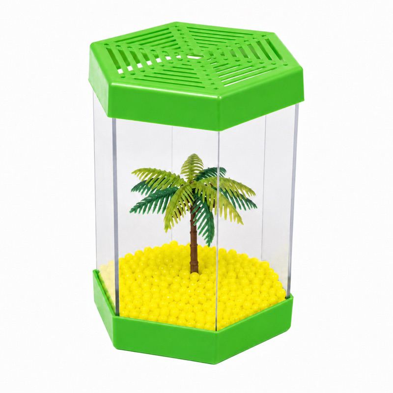 KIT BETEIRA+PLANTA+PEDRAS BRASIL P/ BETTA 1 litro PLÁSTICO