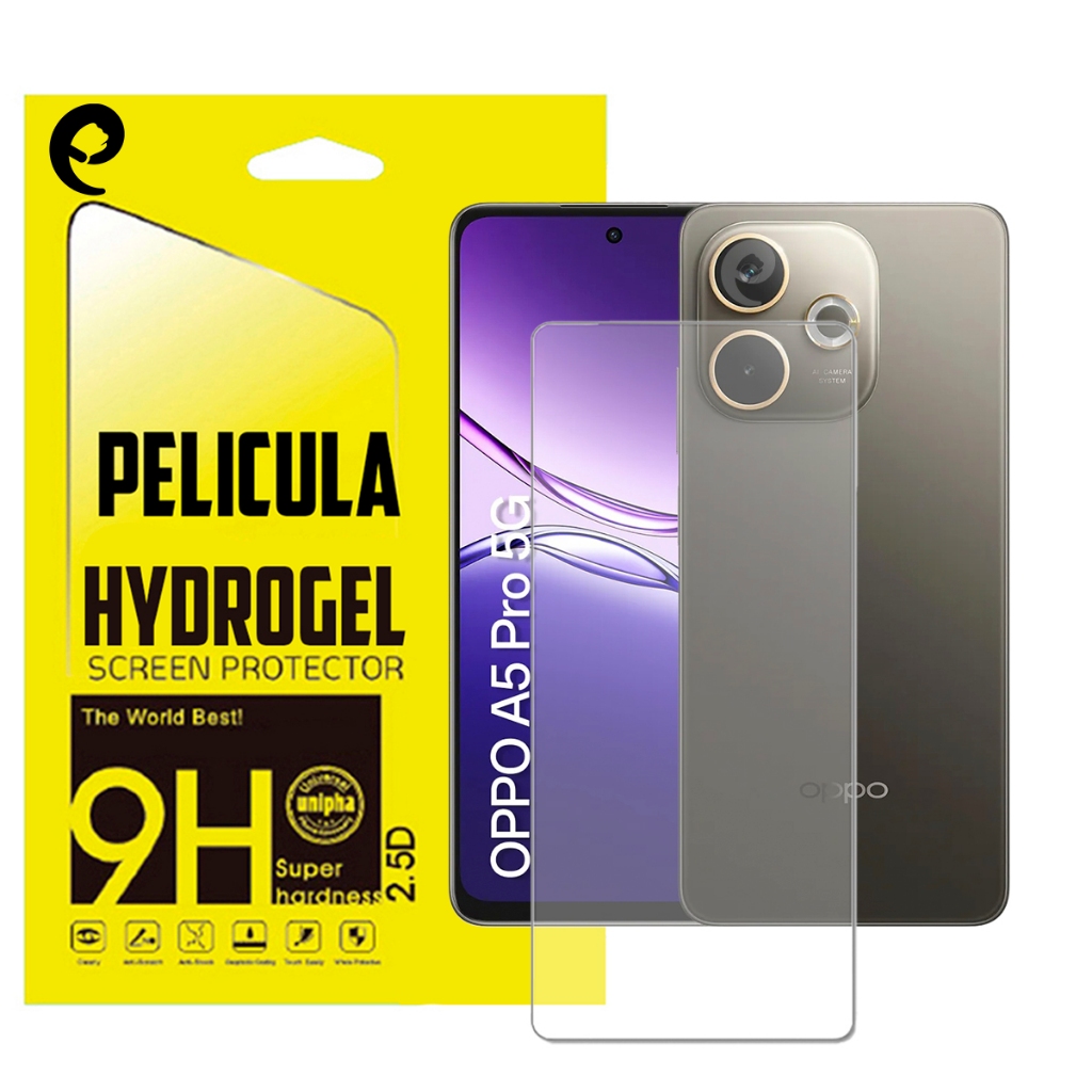 Película Hidrogel Privacidade Fosca Traseira em TPU Protetora Compativel Smartphone Celular OPPO A5 PRO 5G