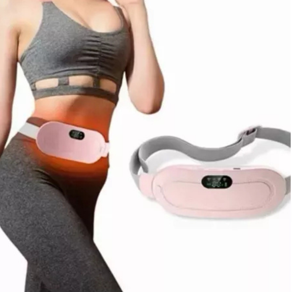 Massageador Elétrico Para Cólica Aquecimento Com Temperatura, três níveis de vibrações, alívio de dores