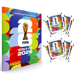 Album Da Copa Do Mundo 2026 Capa Dura Panini Com Figurinhas Oficial