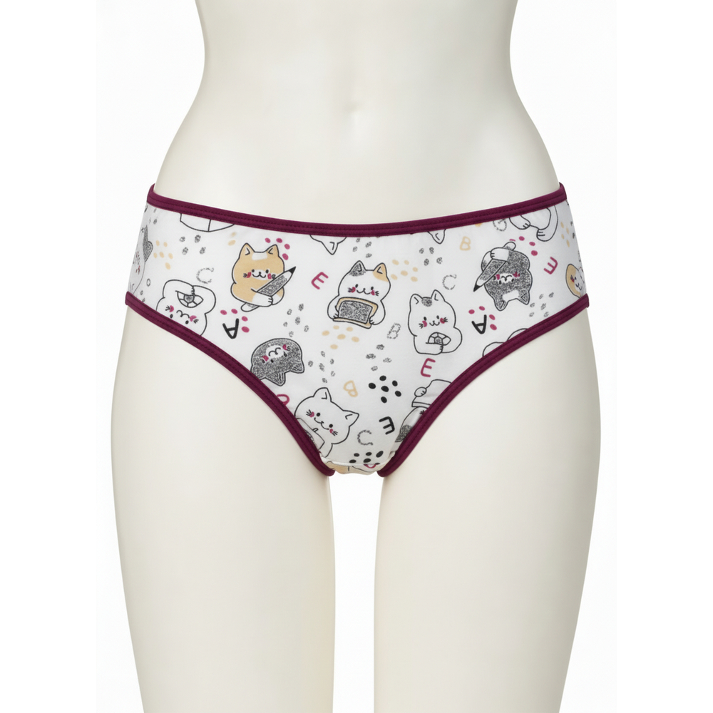 Kit Calcinhas Infantis Femininas Estampadas Sortidas Viés Confortáveis VF Cristal Confecções