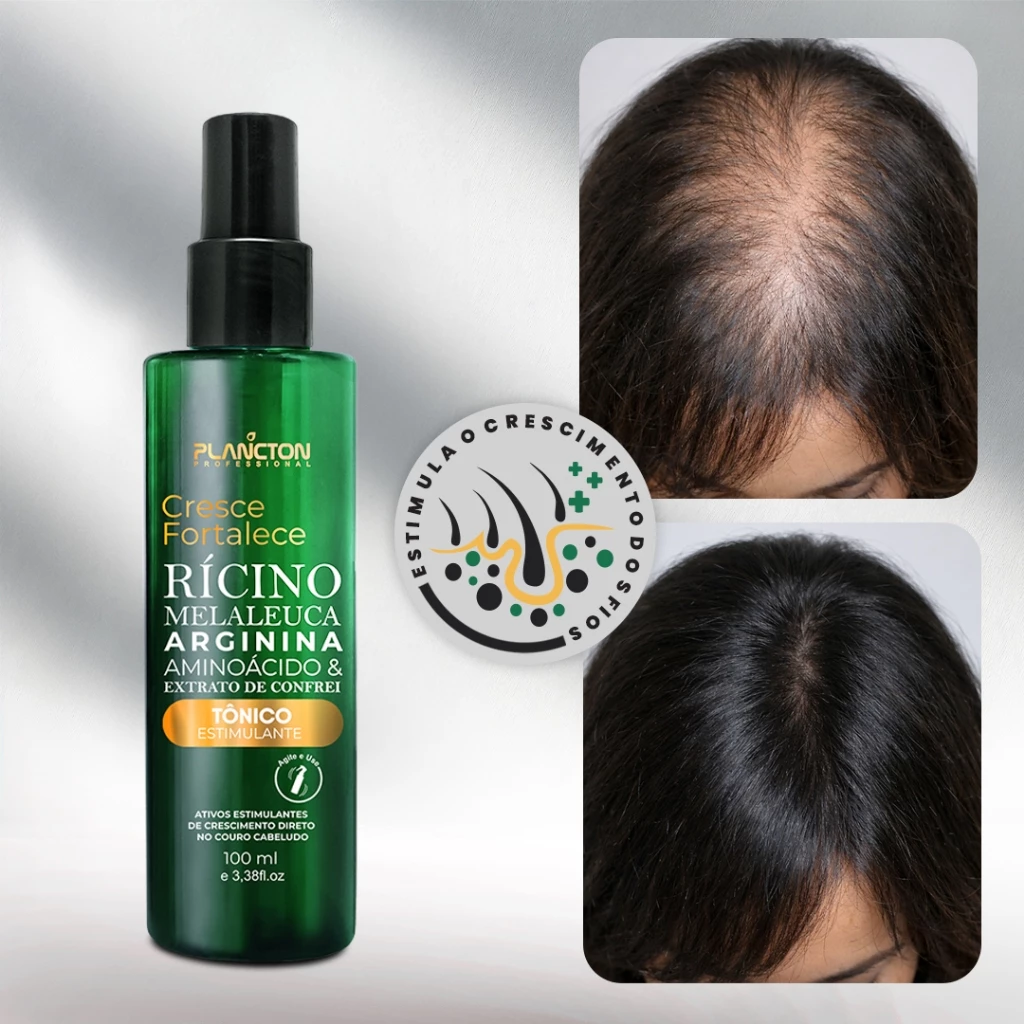 Tônico Ultra Crescimento Capilar Barba Sobrancelha Antiqueda Plancton 100ml — imagem 1
