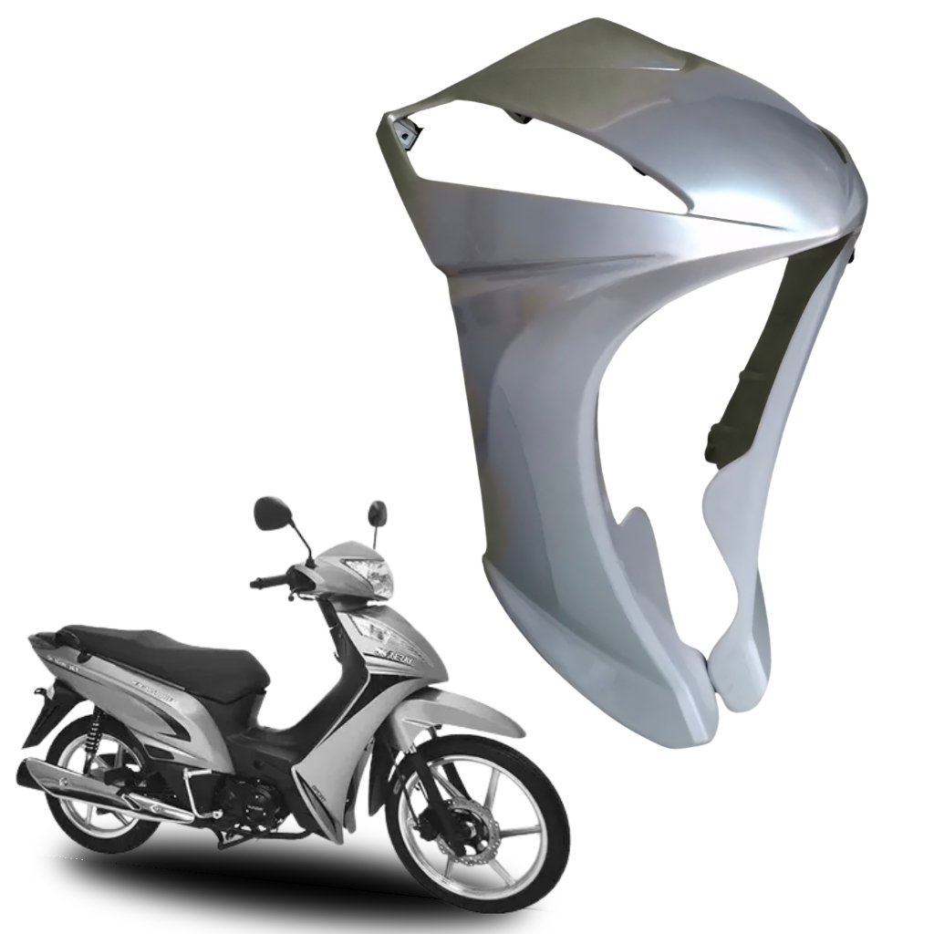 CARENAGEM PEITO FRONTAL BICO IRON SHINERAY JET 50 JET-50 PRATA 2010 A 2018