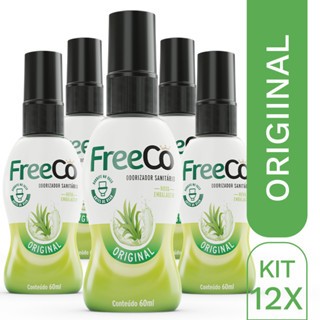 Kit 12 Bloqueadores de Odores Sanitários FreeCô Original – 60ml cada