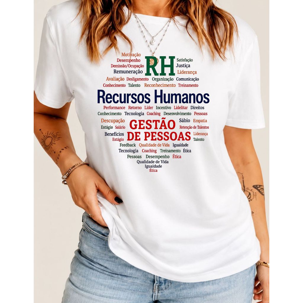 Tshirt, blusa, gestor de recursos humanos, baby look profissão RH, plus size, profissões