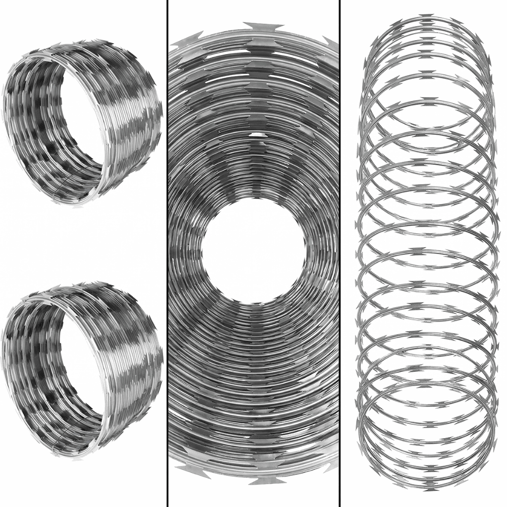 Cerca concertina simples galvanizada 30cm metragem 3, 5, 10 metros promoção