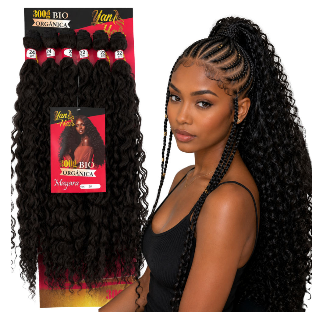 Cabelo Mega Hair Mayara Bio Orgânica 24cm e 25cm