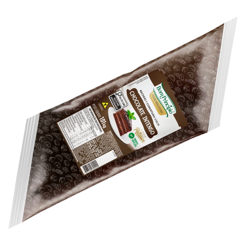 Recheio e cobertura sabor chocolate intenso bisnaga 1,01kg bom princípio
