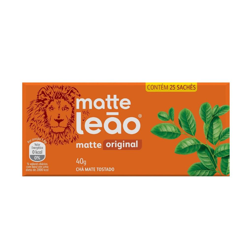 Chá Matte Original 25 sachês de 1,6g - Chá Leão