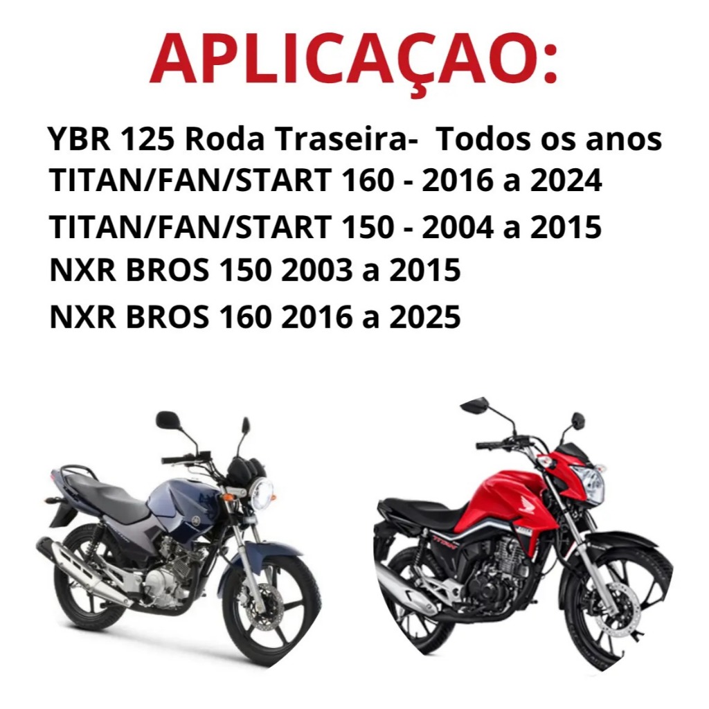 Detalhes do Rolamentos Roda Traseira Titan Fan Start 150/160 2004 A 2024