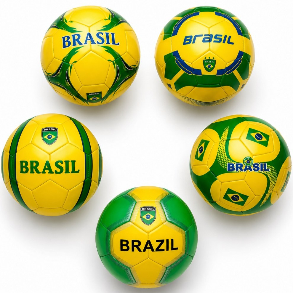 Bola de Futebol Brasil Premium Alta Qualidade Seleção Hexa Copa do Mundo Original Society Campo
