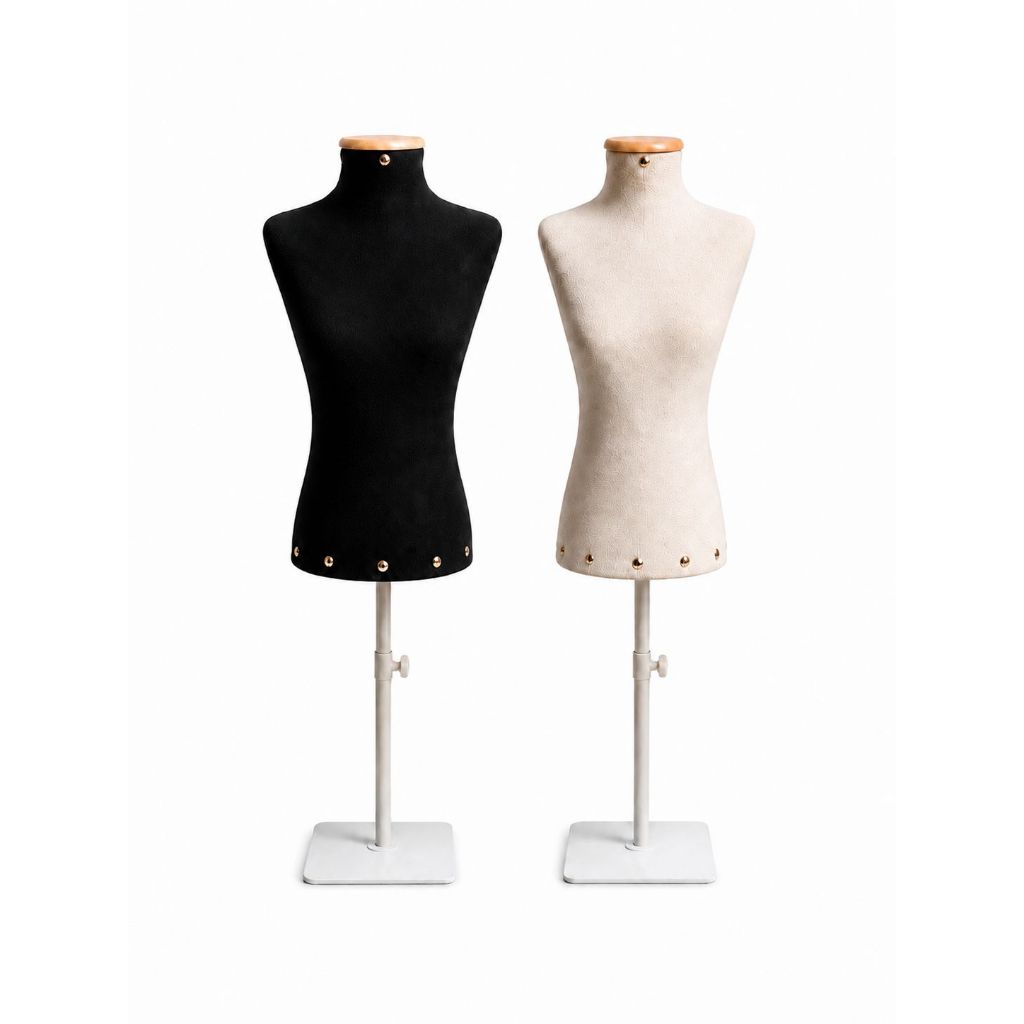 Busto Costureira RN Infantil Com Pedestal Regulável Manequim Para Roupas Bebê Loja Baby Boutique Kids