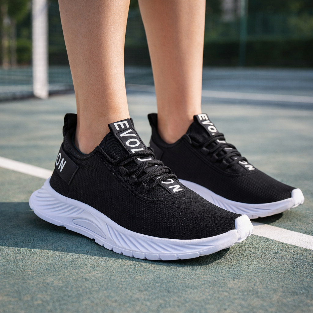 Tenis Feminino De Academia Esporte Caminhada Crossfit Confortável Respiravel Leve Solado Tecnológico