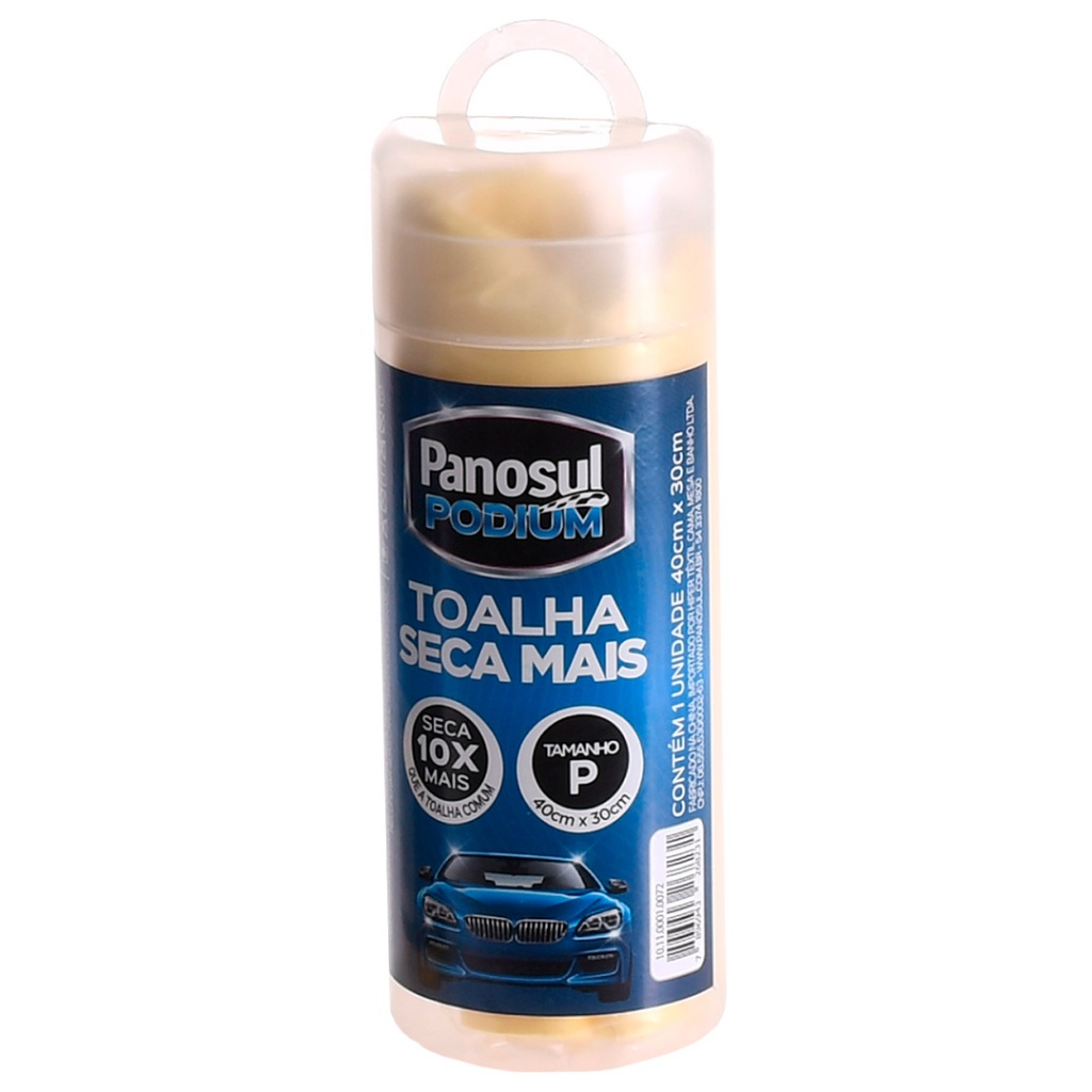 Toalha Mágica Seca Mais 40cm x 30cm Ideal Para secar carro, vidros, limpeza - Panosul