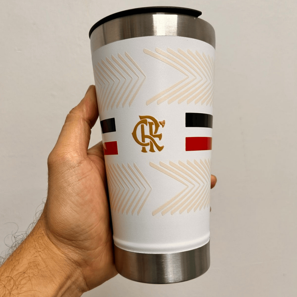 Copo Térmico 473ml Personalizado HD 360º Times Futebol