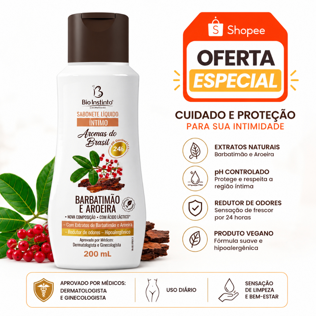 🌿KIT  SABONETE ÍNTIMO DE BARBATIMÃO E AROEIRA – SAÚDE E PROTEÇÃO NATURAL PARA SUA INTIMIDADE! 🌿