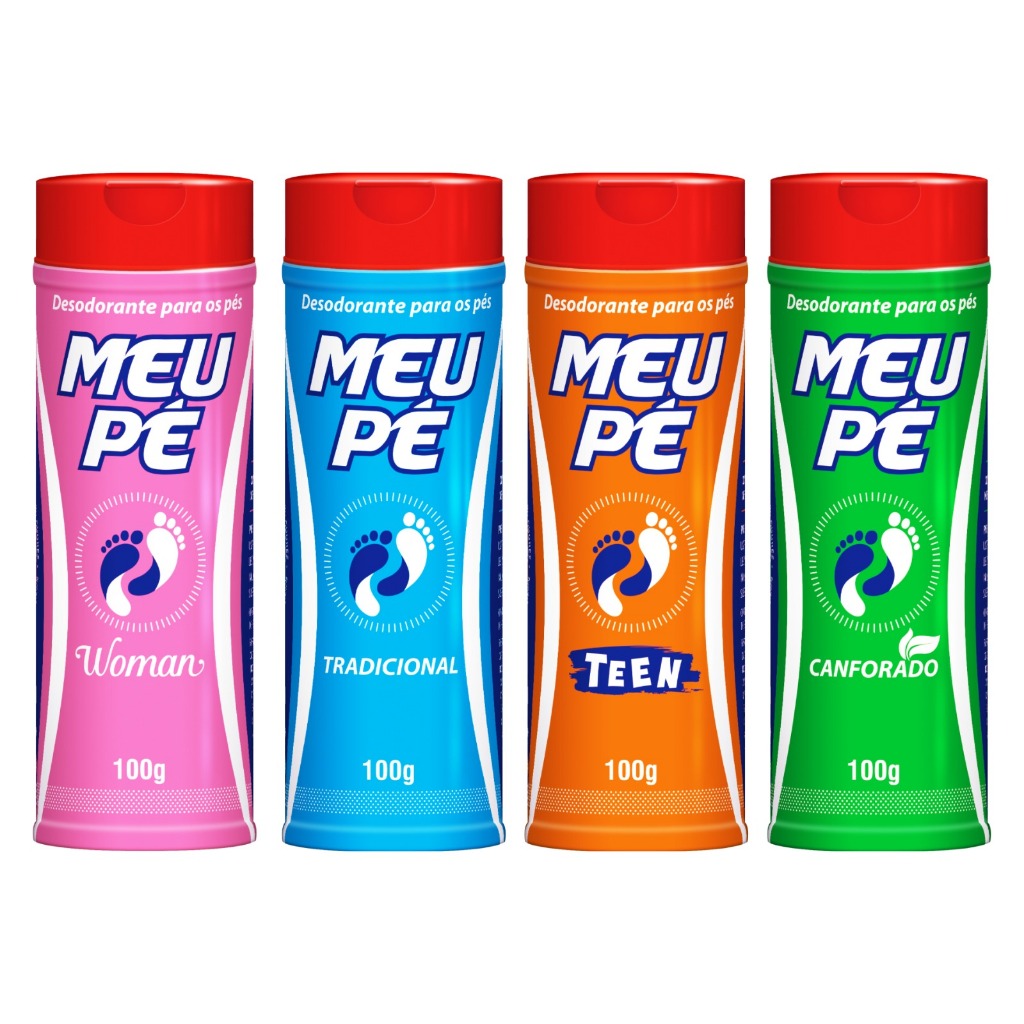 Kit Talco Para Pés Meu Pé Linha Completa Anti Odor