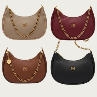 Bolsa Feminina Meia Lua Hobo Bag Alça Corrente Luxo Transversal Várias Cores Tendência
