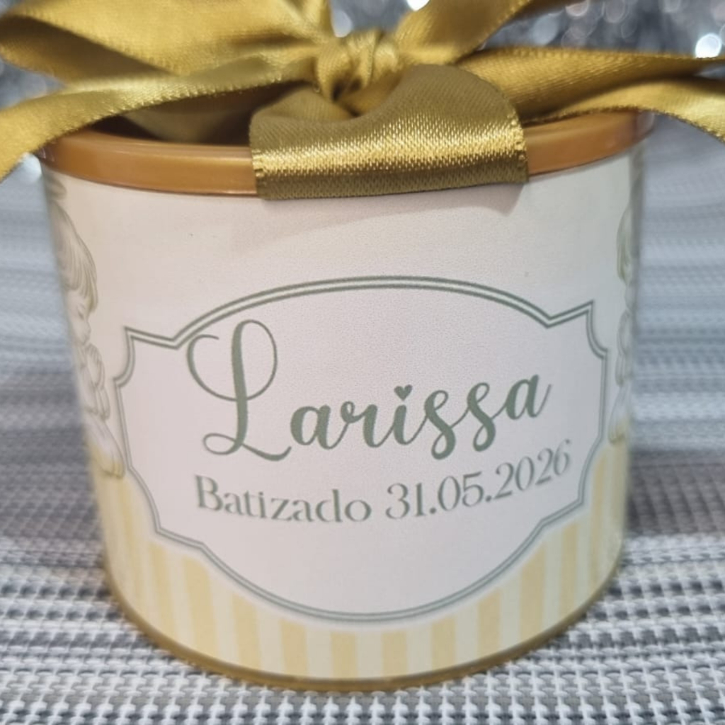 KIT Tubolatas Personalizadas 5x6 Batizado | Lembrancinha Batismo | Chá Revelação | Aniversário | Casamento