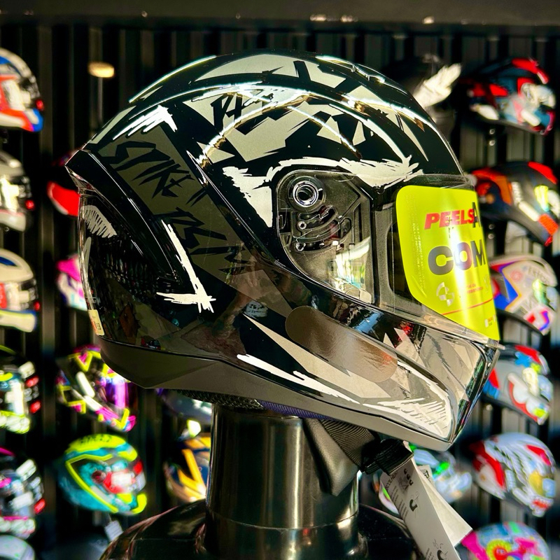 CAPACETE PEELS SPIKE II - DSM BLACK GREY SUPER GLOSS