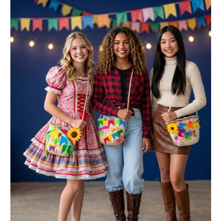 Bolsa de Palha São João Festa Junina
