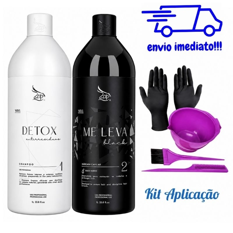 Kit Zap Me Leva + Escova 2x1 Litro  + kit Aplicação Original!