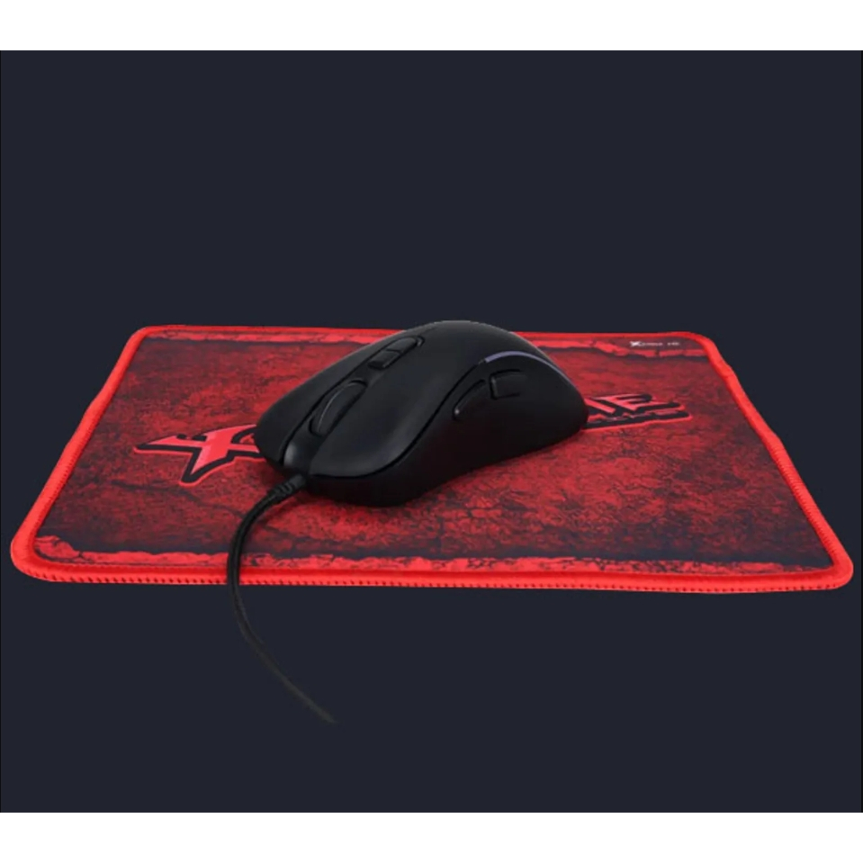Kit Mouse Gamer RGB XTRIKE ME GMP-290 3600DPI + Mousepad USB LED