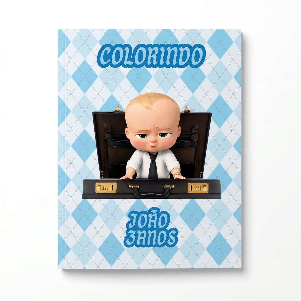 Kit Livrinho Colorir Pintar Poderoso Chefinho Lembrancinha Personalizado Festa Infantil Aniversário