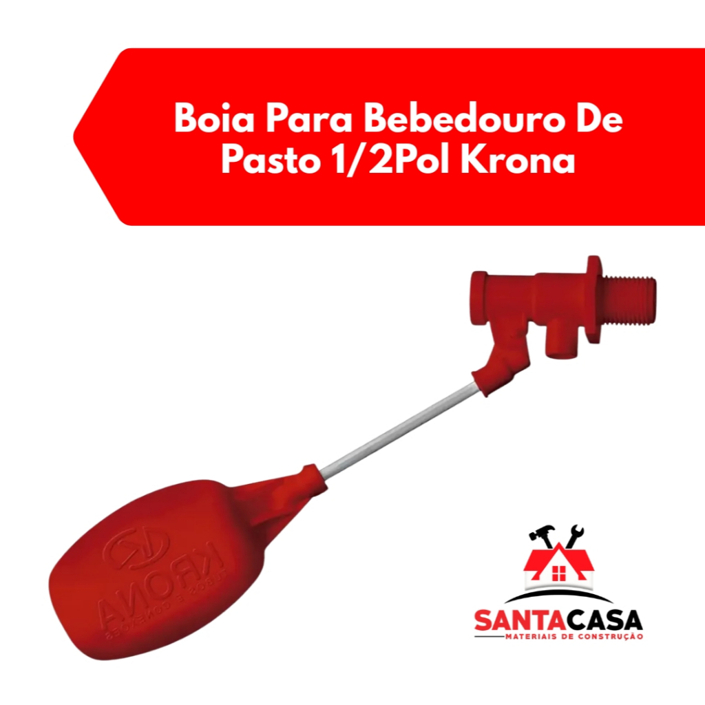 Boia para Caixa D'água Pequenos Reservatorios Bebedouro Pasto 1/2 KRONA