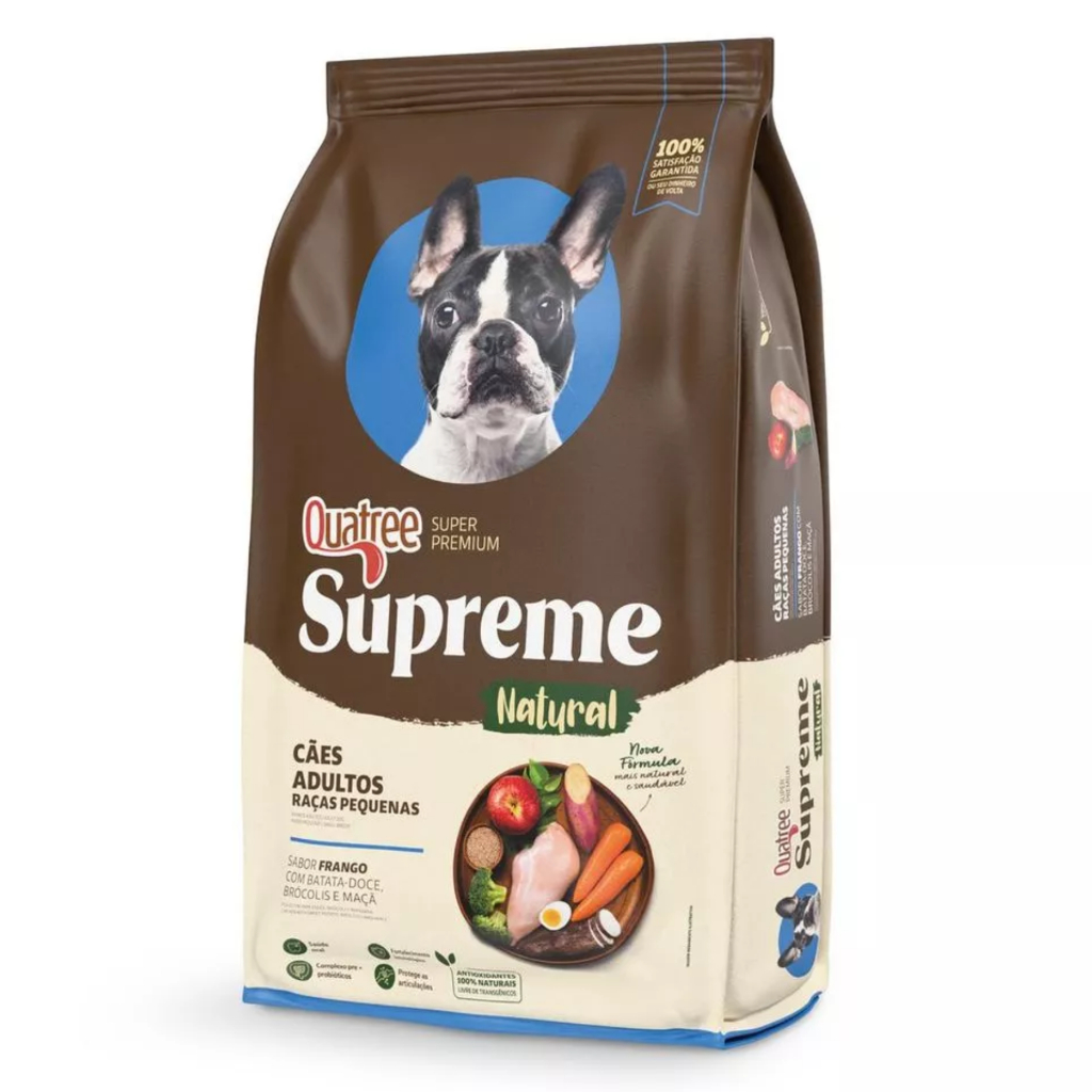 Ração Quatree Supreme Para Cachorros Adultos Raças/Porte Pequeno 2,5Kg -  Nutrição, Crescimento