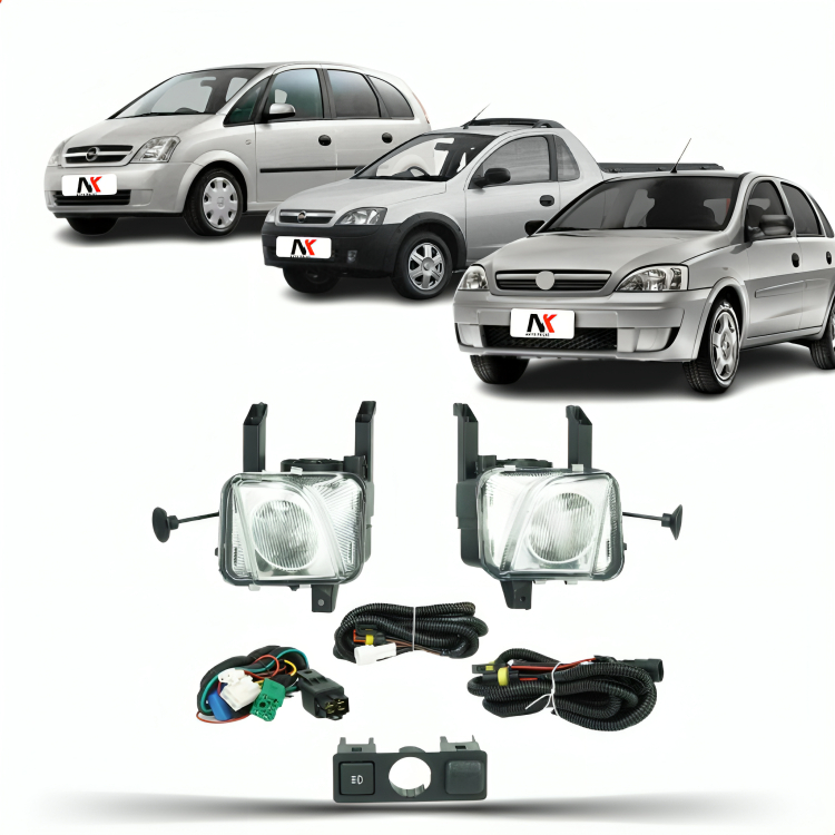 Kit Farol Milha Corsa Meriva Montana 2003 2004 2005 2006 2007