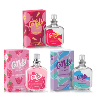 Colônia Candy Land Perfume Jequiti : Bala De Morango, Marshmellow , Maçã Do Amor 25 ml