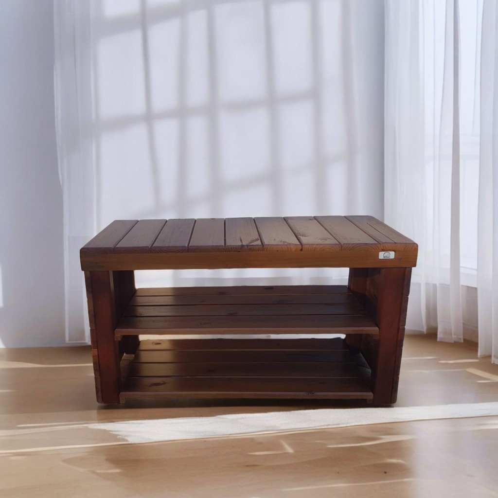 Sapateira banco hall de entrada 100x45x40 suporta 200 kgs lateral fechada