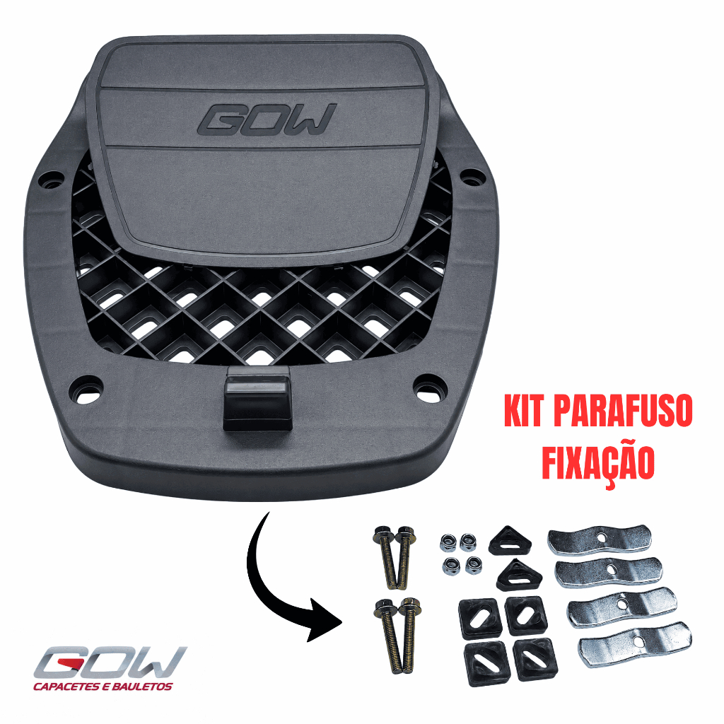 Base do Bau Bauleto Moto Gow G33 G40 30 33 40 47 Litros Para Xre 300 Da Cg Fazer Pra Twister Cb