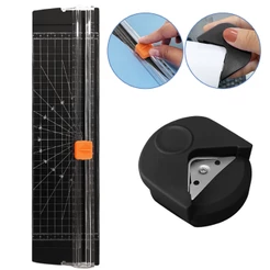 Kit Guilhotina A4 + Mini Arredondador Cortador De Papel Portátil Fácil Manuseio