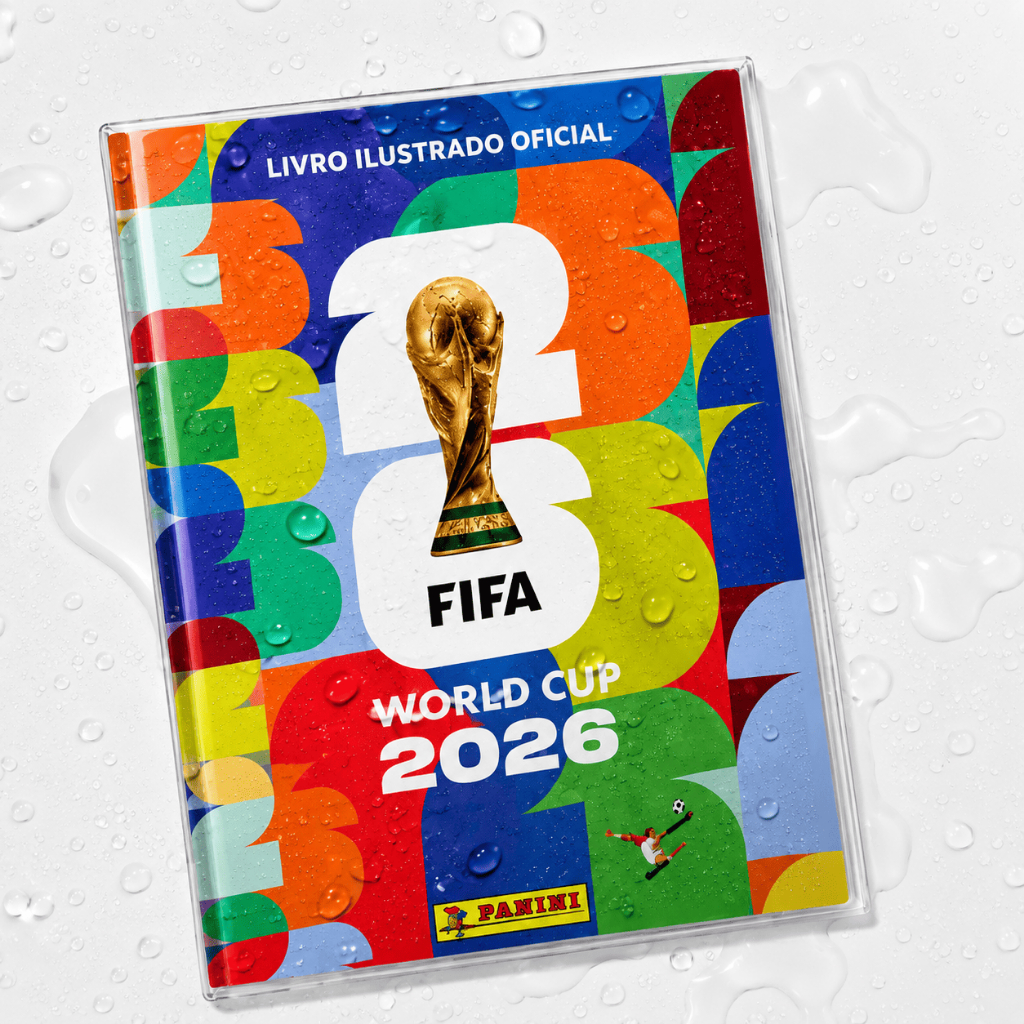 Capa Plástica para Álbum Panini Copa do Mundo 2026 Protege Contra Água e Dobras