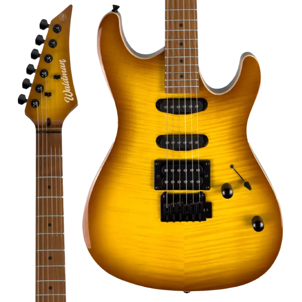 Guitarra Waldman WIS-160 C/Bag FAM Flamed Amber