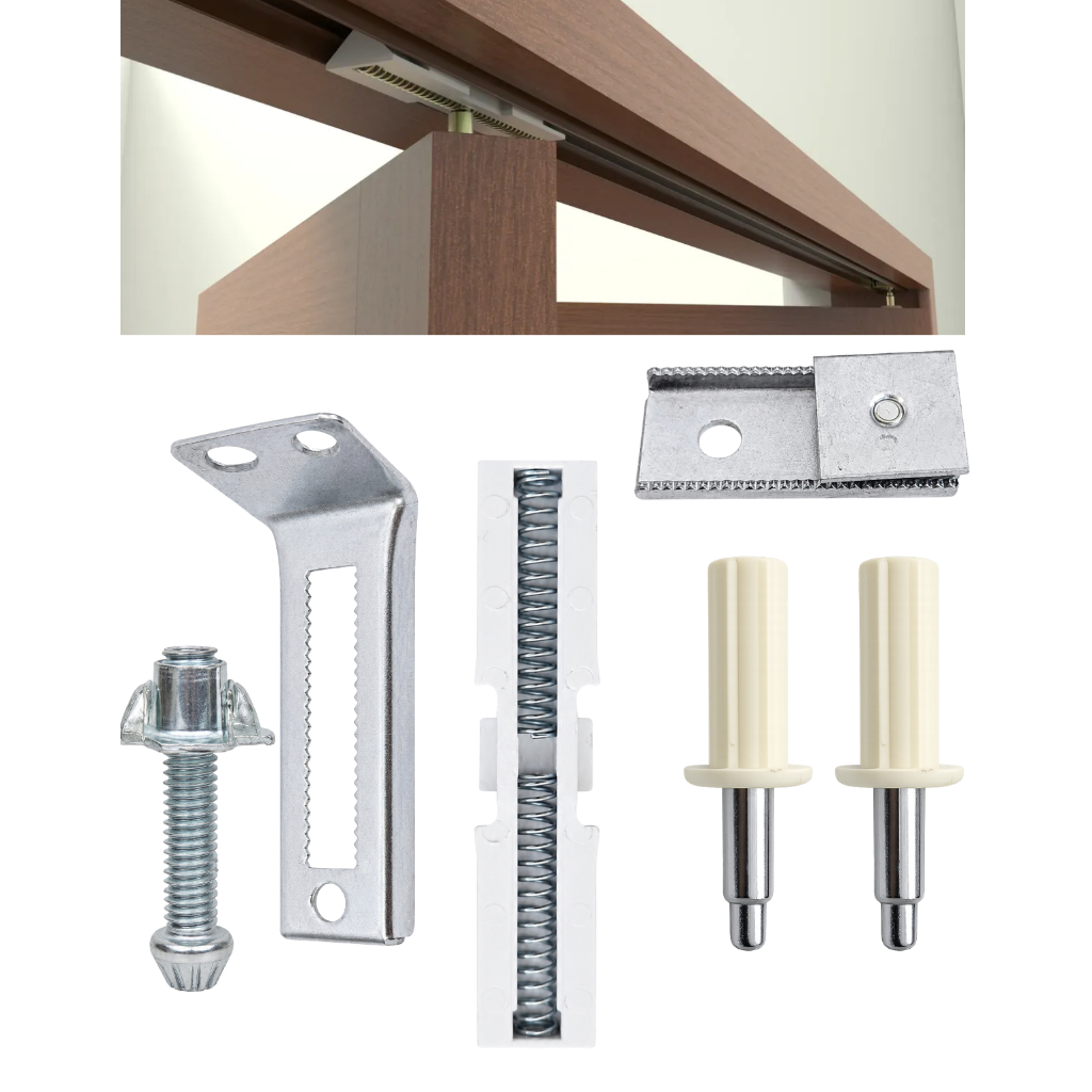 Conjunto de peças soltas para reparo da porta camarão de madeira 6 peças