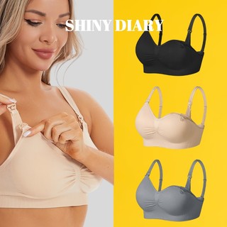 SHINY DIARY -  Kit 3 Sutiãs de Amamentação Maternidade Flexível  Confortáveis e Reforçados