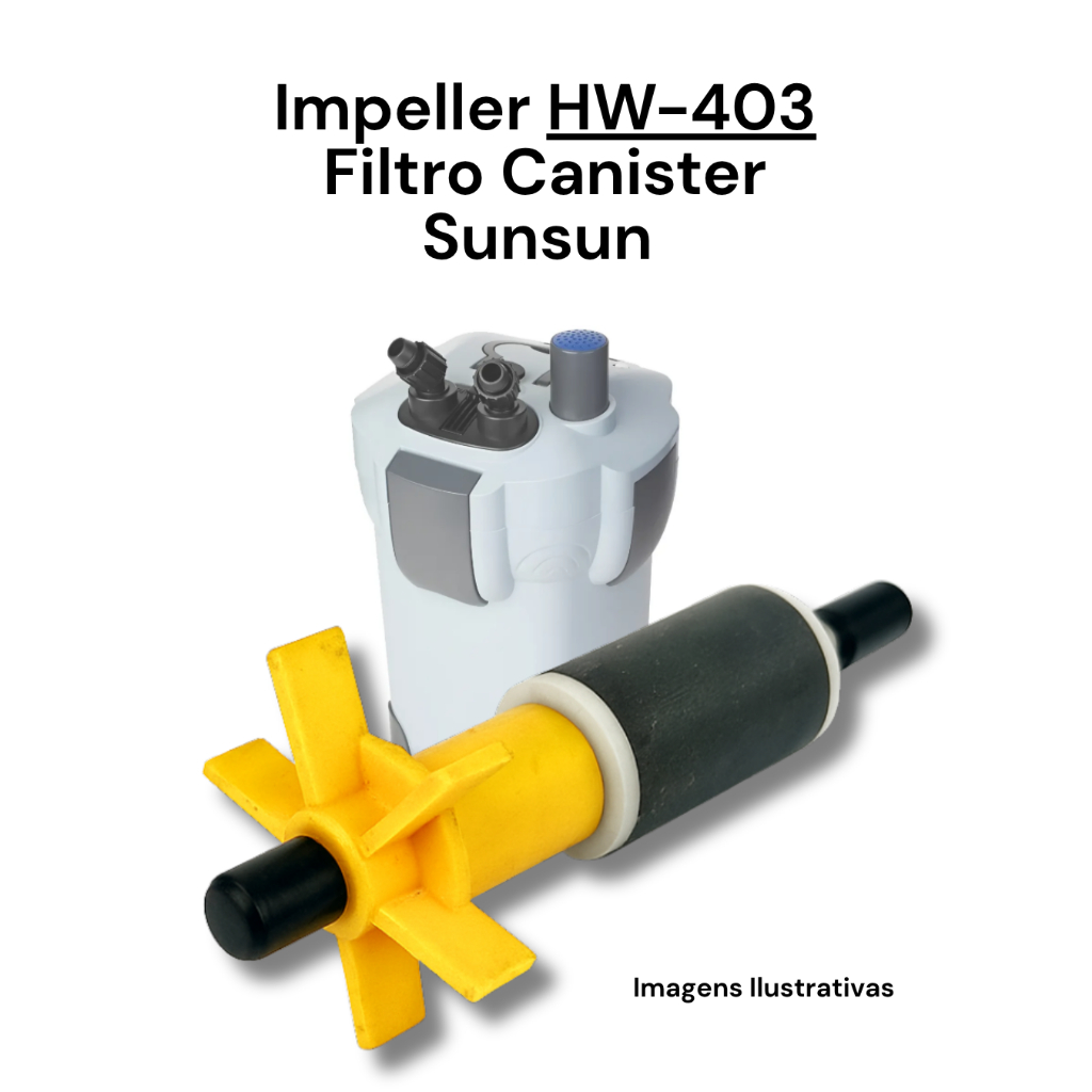 Impeller Rotor Para Filtro Canister Sunsun Hw-403A e B