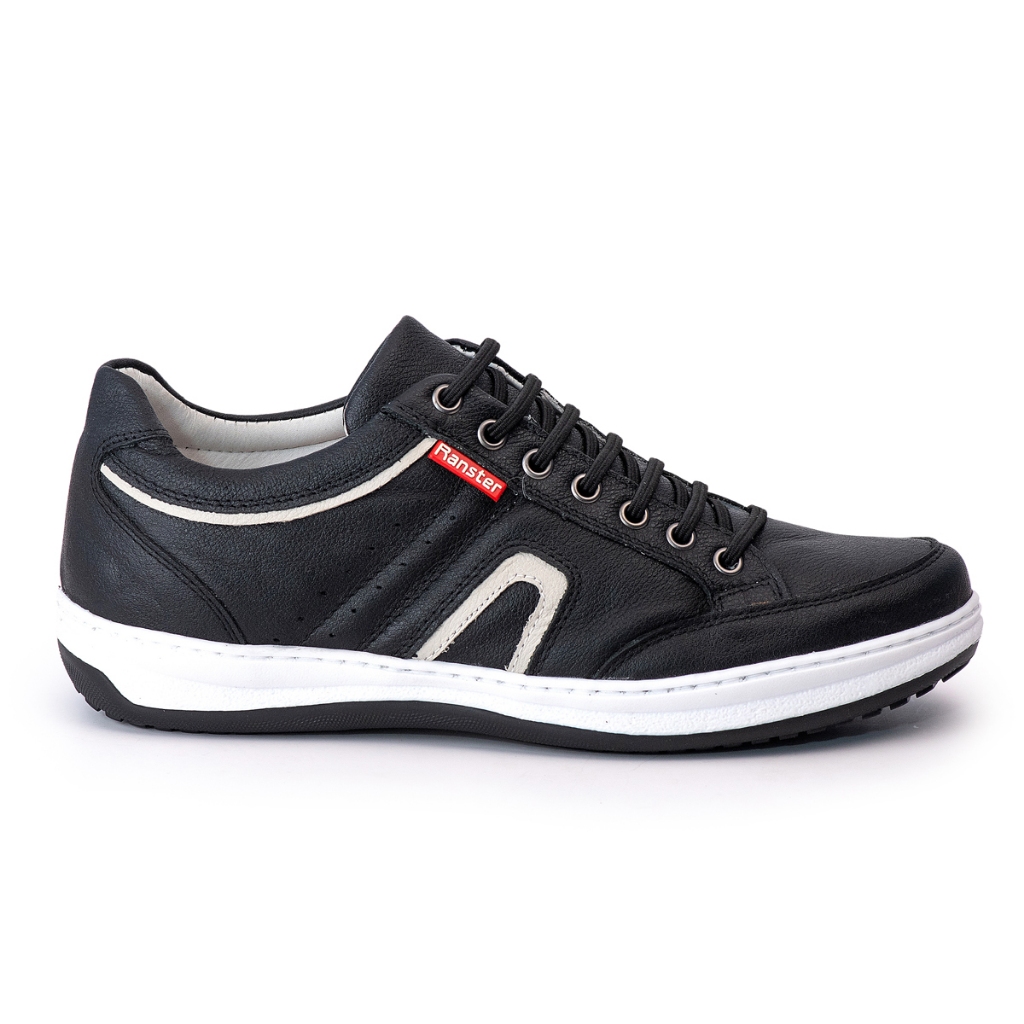 Tênis Sapatênis Casual Masculino Couro Comfort Confortável Palmilha Anatomica