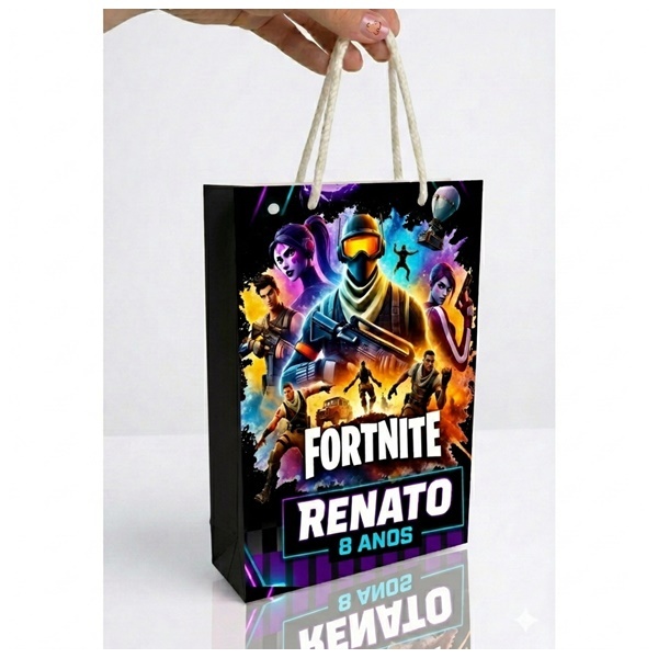 Sacolinha FORTINITE Personalizado Sacolinha Lembrancinha Aniversário