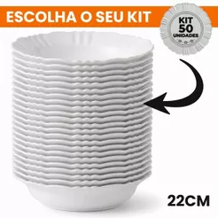Prato Pétala Premium Plástico Reforçado Extra Forte Para Festas e Eventos