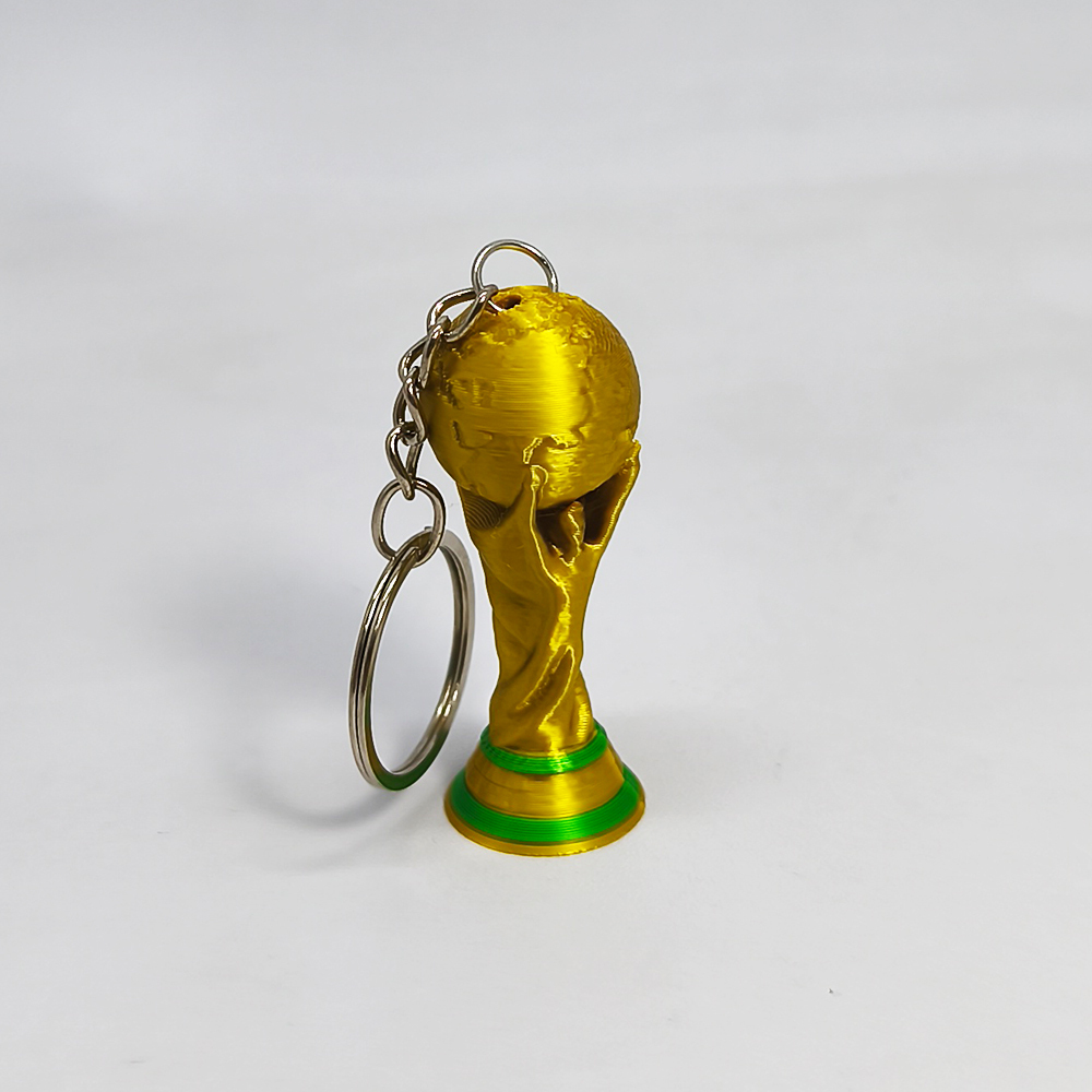 KIT 50 CHAVEIROS IMPRESSÃO 3D TROFEU COPA DO MUNDO 2026 FUTEBOL