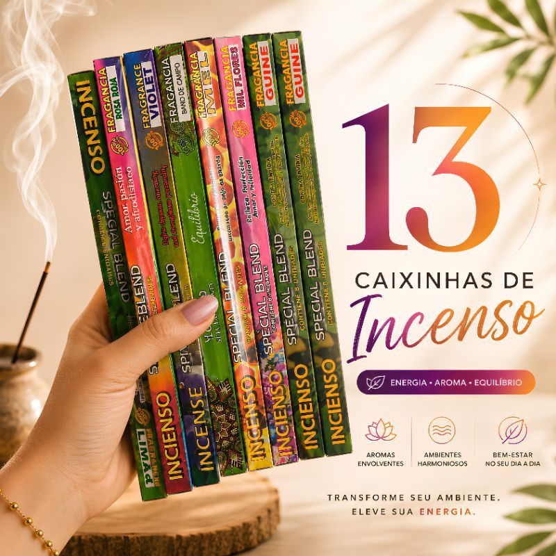 Imagem Incensos Special Blend - 13 Caixinhas Sortidas