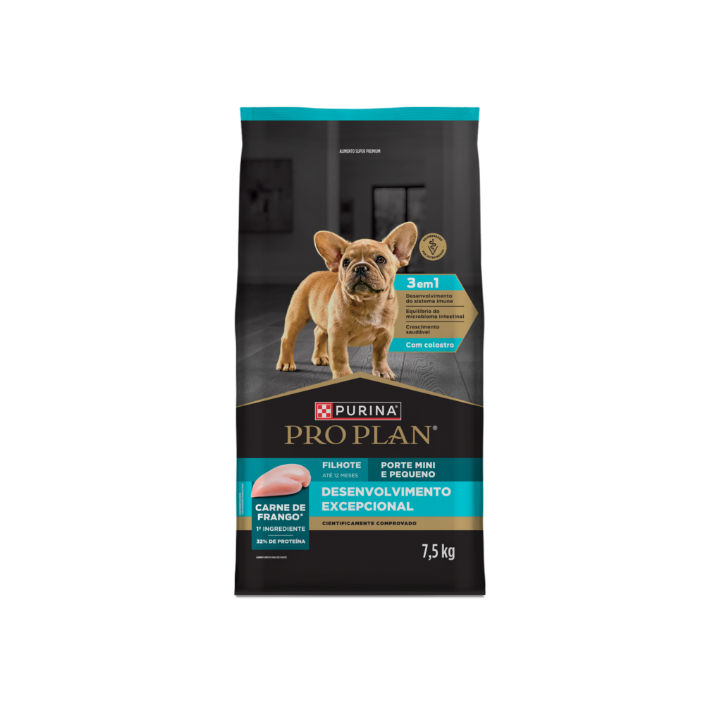 Pro Plan Ração Desenvolvimento Excepcional Cão Filhote Mini E Pequeno Frango - 7,5kg