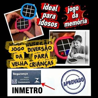 Jogo Da Velha Eletrônico Portátil Console Anti Stress Memória Raciocínio Infantil Luz e Som